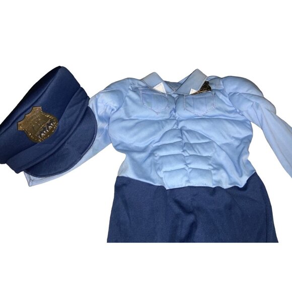 Policeman Muscle costume Halloween Power Suit Dress Up Role Play - Picture 2 of 7